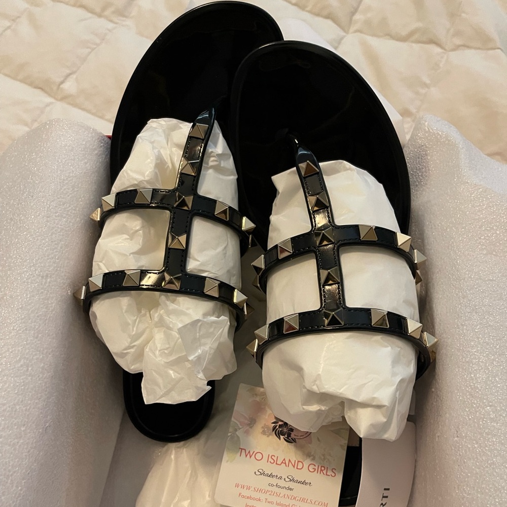 Valentino Rock Stud PVC Sandal